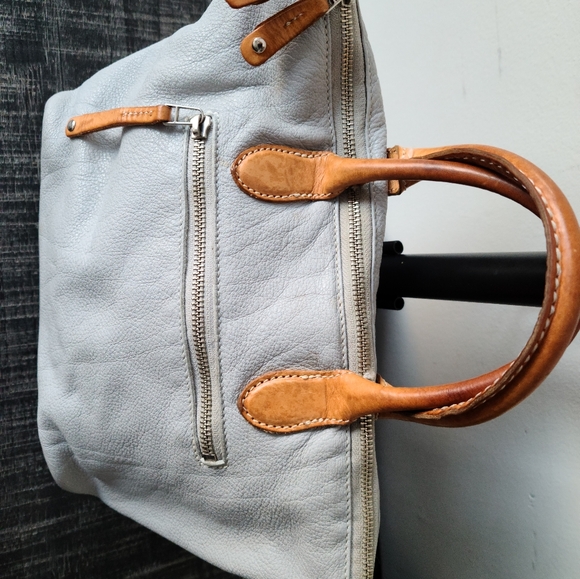 Roots Vintage Leather Satchel Crossbody Bag - Picture 7 of 8